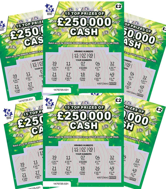 6 Pack - Scratchcards