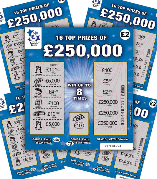 6 Pack - Scratchcards