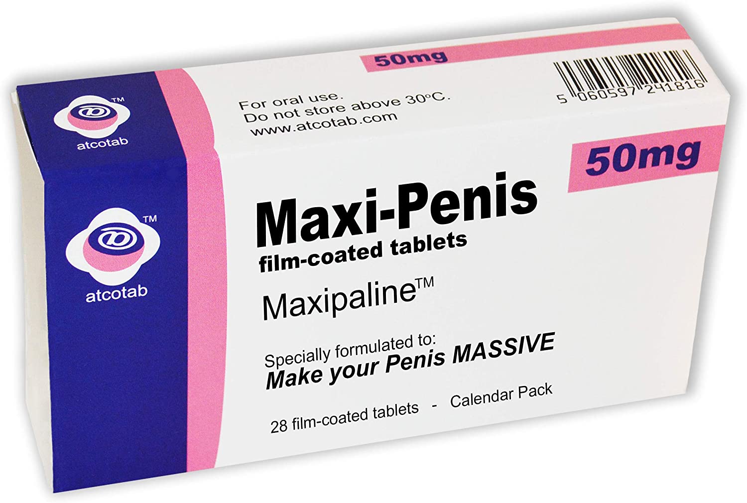 Maxi Penis Joke Pill Box and Real Prescription Gift bag