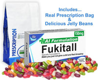 Fukitall - Joke Prescription Box and Bag with Delicious Jelly Beans