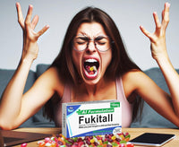 Fukitall - Joke Prescription Box and Bag with Delicious Jelly Beans