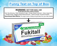 Funny Rude Joke Tablets Pill Box Prank Includes Jelly Beans Sweets Unusual Gift for Men Father's Day Him Her April Fools Day Easter Birthday Gifts for Women Presents for Dad Boyfriend