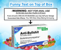 Funny Rude Joke Tablets Pill Box Prank Includes Jelly Beans Sweets Unusual Gift for Men Father's Day Him Her April Fools Day Easter Birthday Gifts for Women Presents for Dad Boyfriend