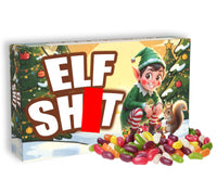 Elf Poo Elf Sh*t Funny Gift For Family, Office Worker, Funny Secret Santa Gift Adult Joke Prank Christmas Sweets Friends Brother Dad Chocolate Covered Raisins