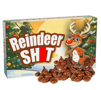 Reindeer Poo Reindeer Sh*t Funny Gift For Family, Office Worker, Funny Secret Santa Gift Adult Joke Prank Christmas Sweets Friends Brother Dad Chocolate Covered Raisins