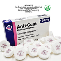 NEW & EXCLUSIVE- LAUNCH OFFER - Anti Cunt Strong Mints + Joke Pill Box + Real Prescription Gift bag