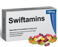 Swiftamins Jelly Beans Sweets Joke for Taylor Swift fan Unusual Gift for Birthdays Xmas Secret Santa Stocking Filler