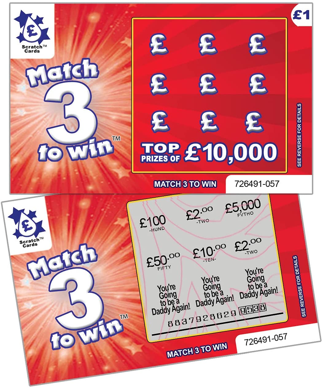 Daddy Again! Scratch card