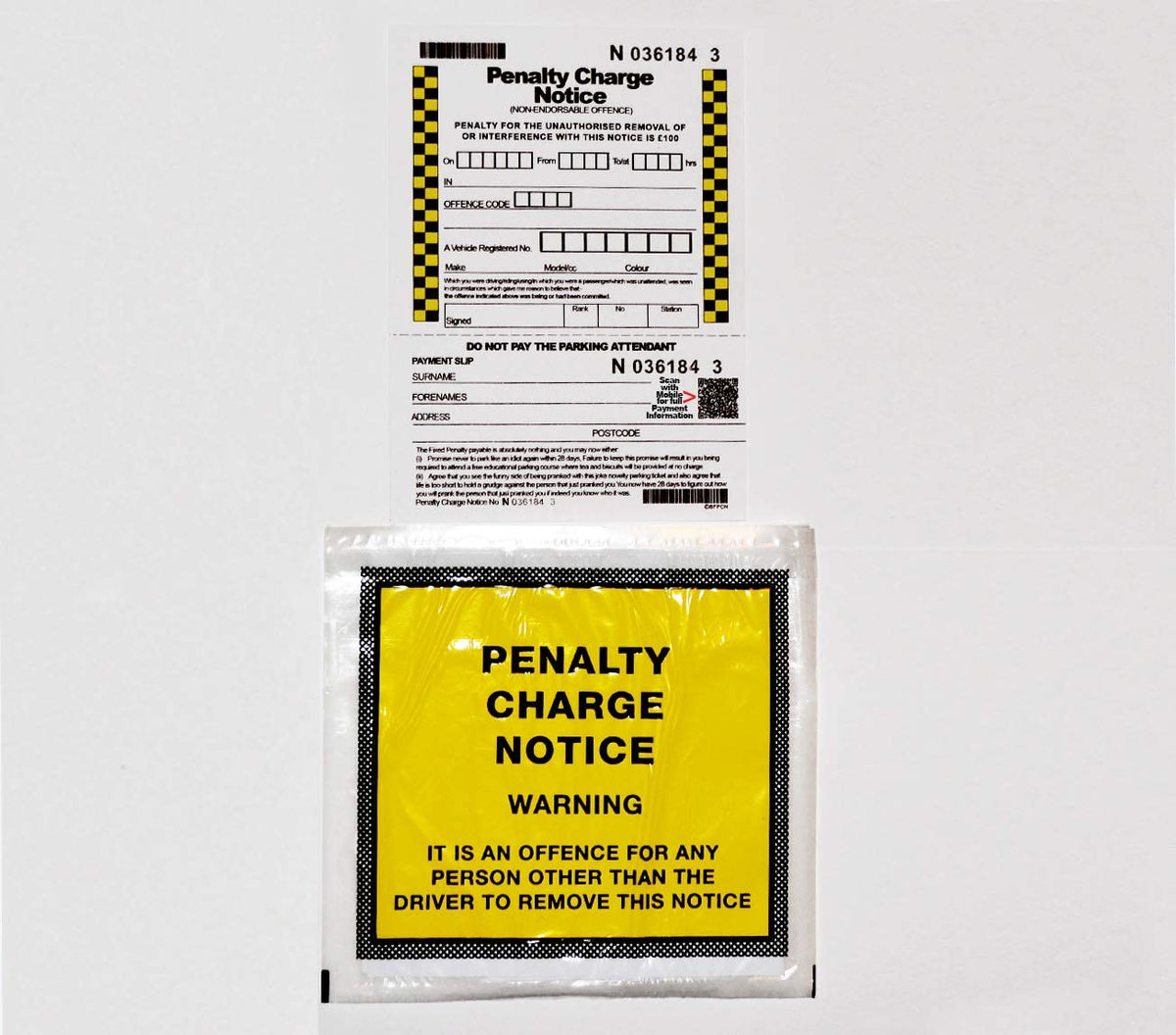 WARNING! Extremely Realistic Prank Parking Tickets  - 15 Pack