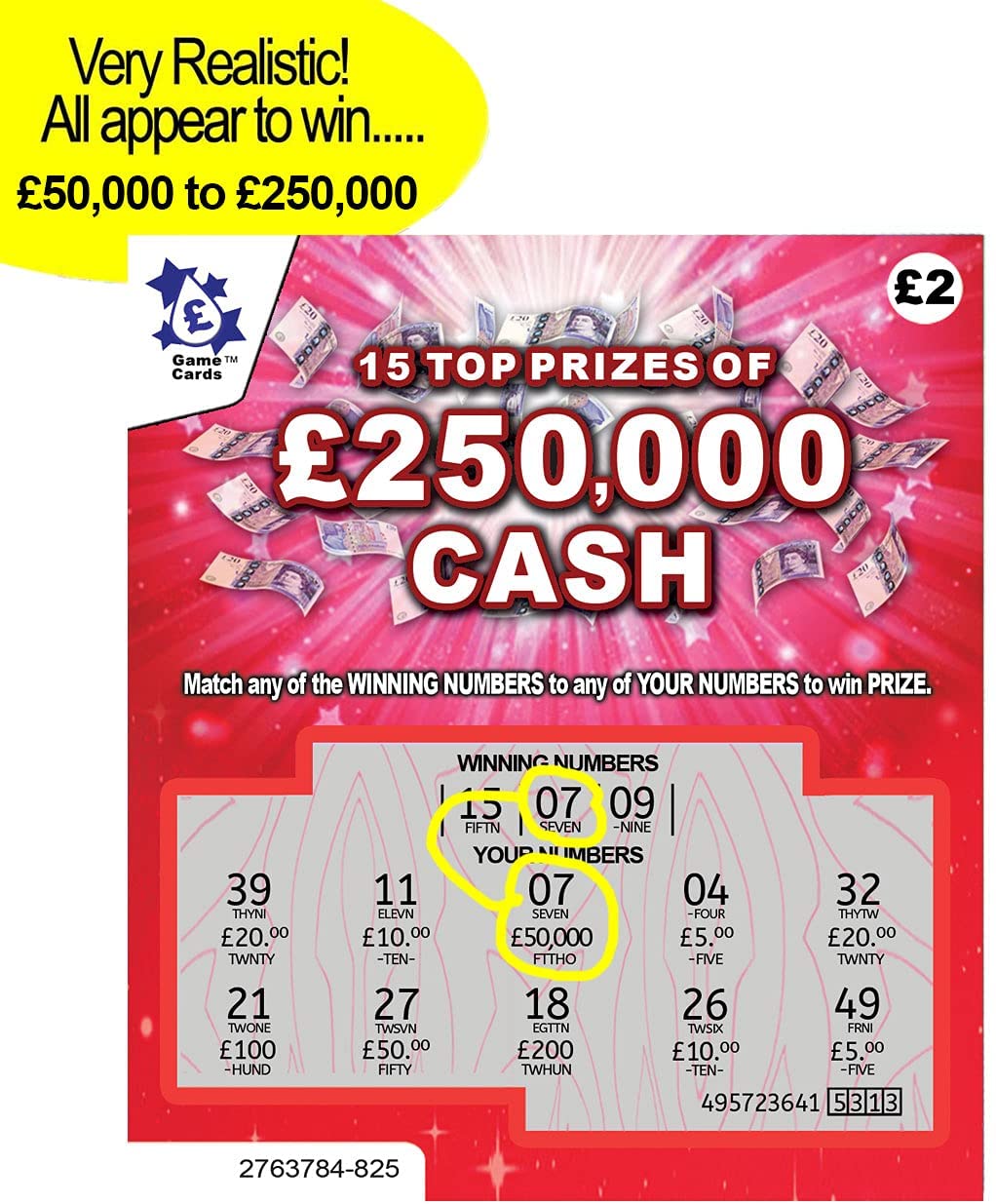 6 Pack - Scratchcards