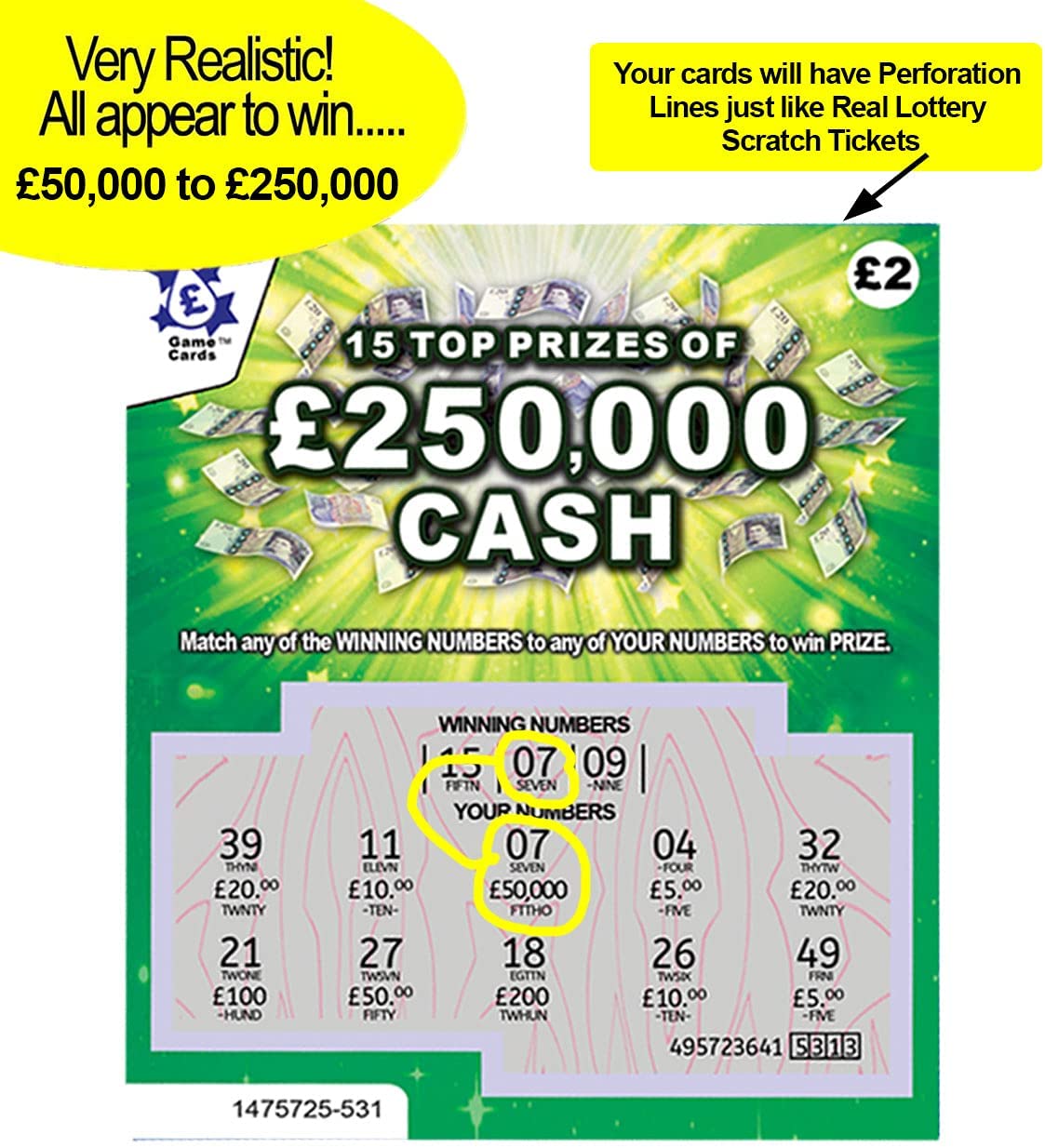 6 Pack - Scratchcards