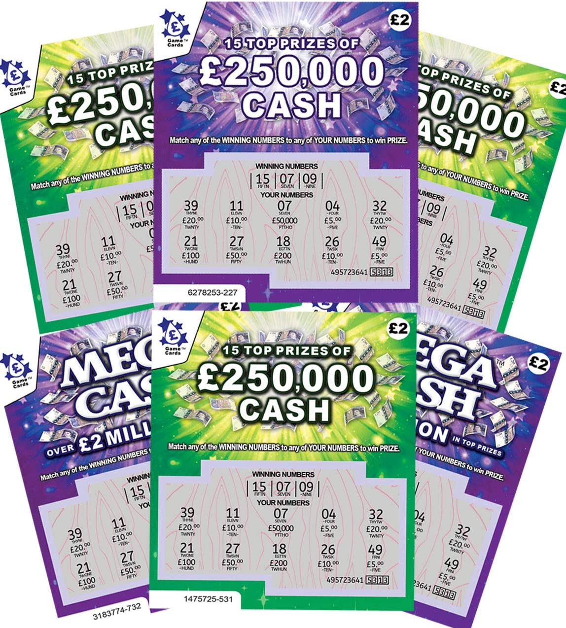 6 Pack - Joke Scratch cards