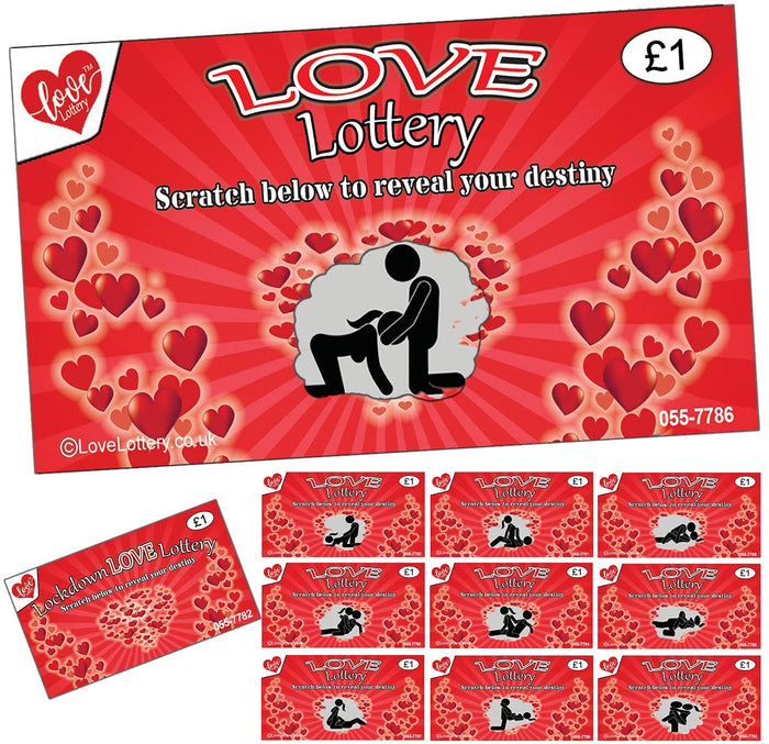 SEX Position Love Lottery Scratch cards - Great For a Valentines Day Gift