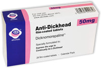 Anti Dickhead Joke Prank Pill Box and Real Prescription Gift bag