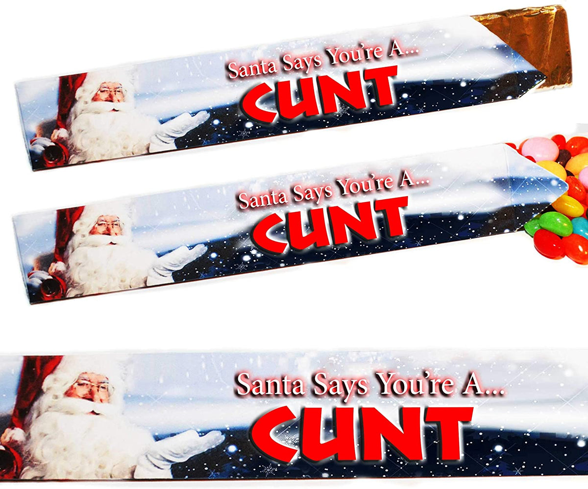 Santa Says You're A CUNT - Funny Joke Toblerone Chocolate Gift Boxes