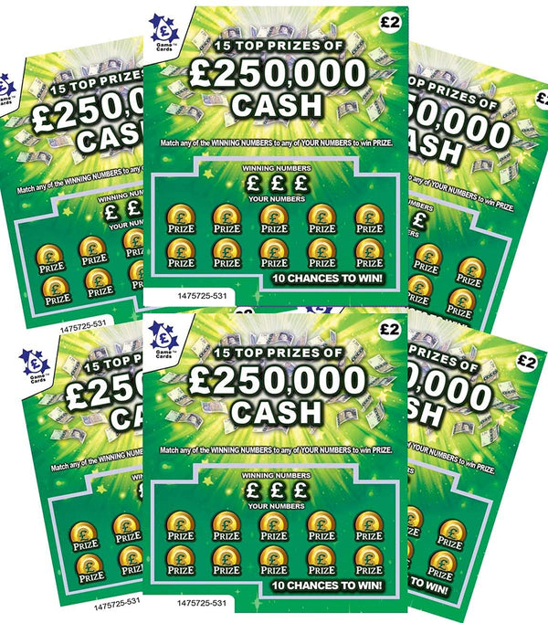 6 Pack - Scratchcards - Everyone Loves A Surprise