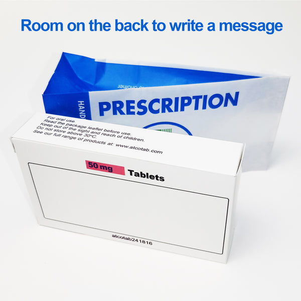 Script Medication Box Anti OAP - Joke Pill Box and Real Prescription Gift bag - Everyone ...