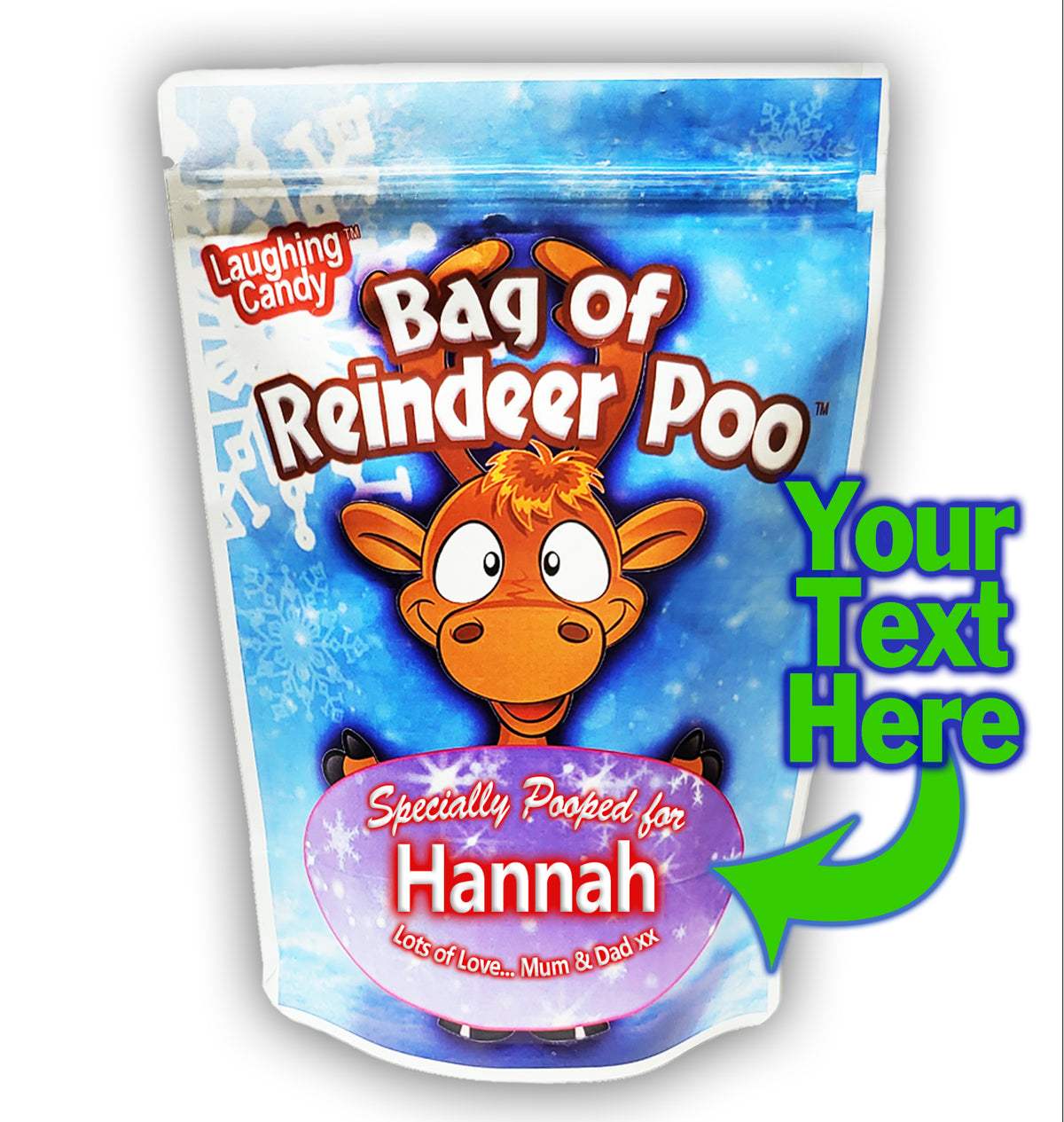 PERSONALISED Bag of Reindeer Poo!